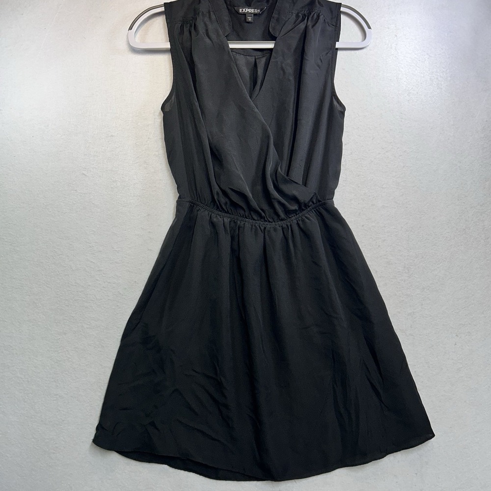 Express Sleeveless Dress Small Black  Elastic Waist